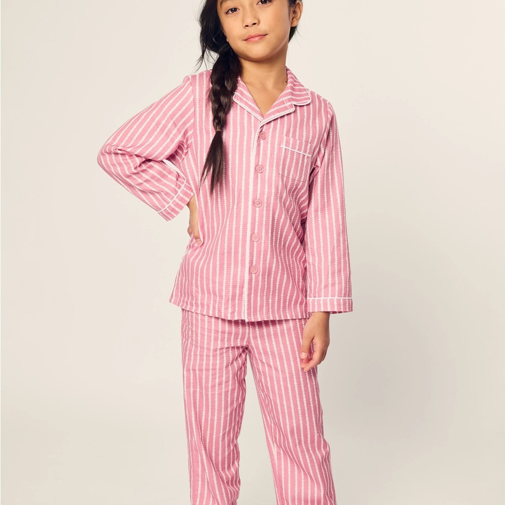 Never worn! Petite Plume Pink Love Lines Kids Pajamas